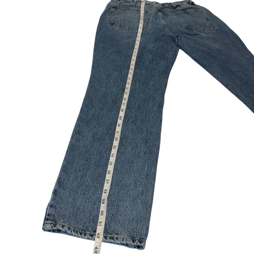 Good American GNIC0999T Distressed 100% Cotton Straight Leg Jeans | Size 6 / 28 - Picture 13 of 17